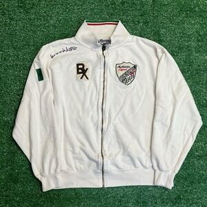 Brooklyns Xpress Cream Full Zip‎ Track Jacket Embroidered BX Authentic Legend XL